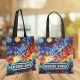 2 Sided Full Color Non-Woven Value Tote - Pick Handle Color - Made in USA 