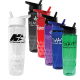 24 oz. Poly-Saver PET Bottle with Straw Cap - Made in USA