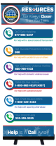 Military & Family Readiness Resources Retractor Banner