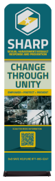 SHARP Change Through Unity  2' Euro Fit Banner Display Kit