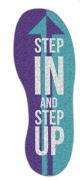 Suicide Prevention Surface Grip Footprints (Set of 10)